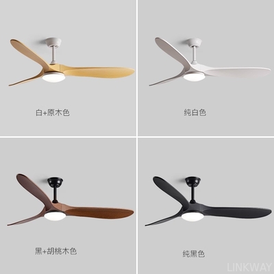 Manufacturer 110V 220V Modern Ceiling Fans With LED Lights Timber DC Motor Remote Control