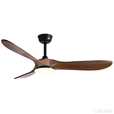 Manufacturer 110V 220V Modern Ceiling Fans With LED Lights Timber DC Motor Remote Control