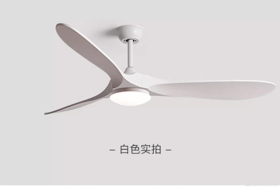 Wholesale factory 60" White Wood Blade Ceiling Fan With Light, Energy Efficient Ceiling Fans With LED Lights