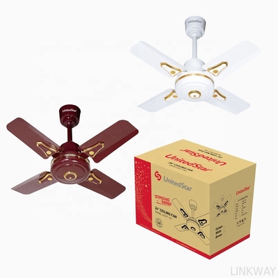 Wholesale factory White 24 Inch 4 Blade Ceiling Fan With Light , Electric Ceiling Fan With Remote