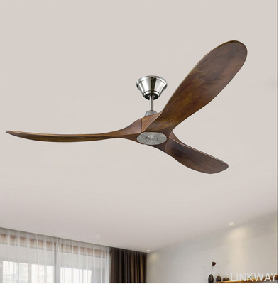 Manufacturer 110V 220V AC Solid 3 Blade Wooden Ceiling Fan 52 Inch 56 Inch 60 Inch With Light