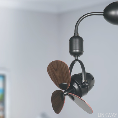 Wholesale factory Light Duty LED Ceiling Fan Lights , Wall Mounted Oscillating Fans With Remote Control