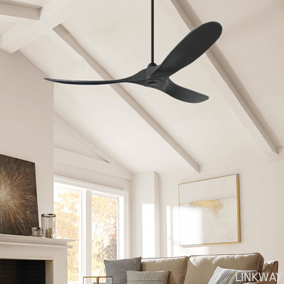Manufacturer 3 Wooden Blade Modern LED Ceiling Fans Indoor Outdoor Patio Ceiling Fan 60 Inch