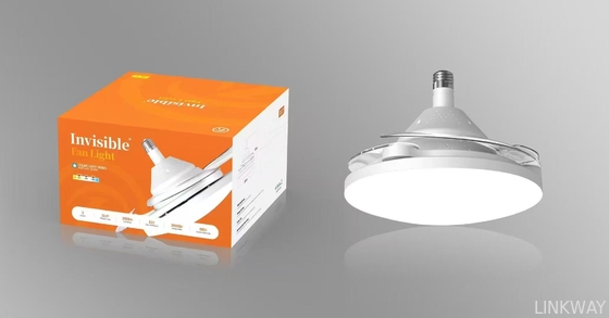 wholesale  3 Color Stepless Dimming Invisible Blade Ceiling Fan With LED Light And Remote