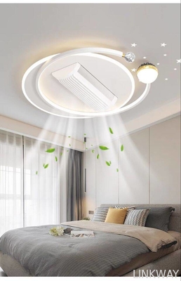 wholesale   Three Color Strong Wind Ceiling Fan Light Anti Flicker Silent Ceiling Fan With Light And Remote