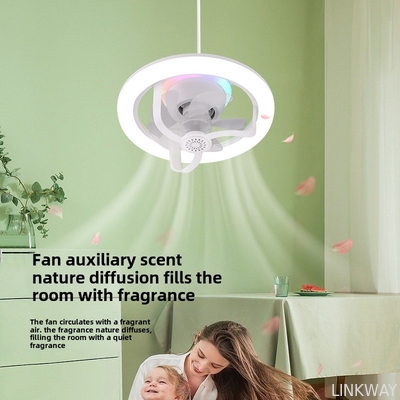 Wholesale   110V-240V Modern Ultra Quiet Ceiling Fan With Light Cross Border Aromatherapy Shaking Head
