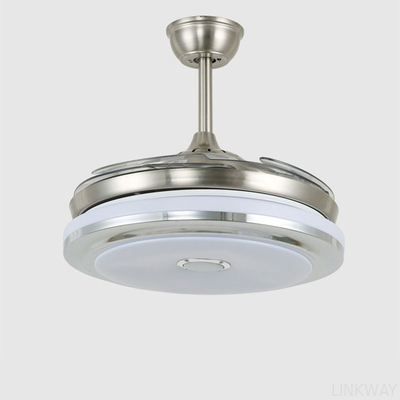 wholesale   Vintage Home Ceiling Fans Customized Size Modern Flush Mount Ceiling Fan With Light
