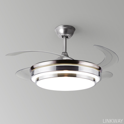 Manufacturer Remote Control LED Bedroom Ceiling Fan Modern Retractable Ceiling Fans With LED Lights