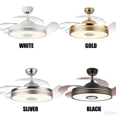 Bedroom Modern Ceiling Fans With Lights And Retractable Blades