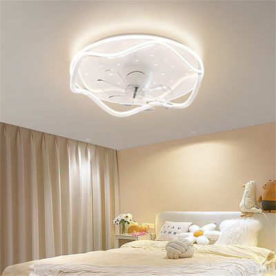 52 Flush Mount Bladeless Ceiling Fan With Light And Remote