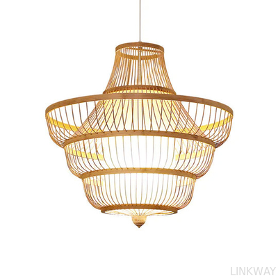 Manufactory Bedroom Living Room Flush Mount LED Ceiling Fan / Rattan Ceiling Fan With Light