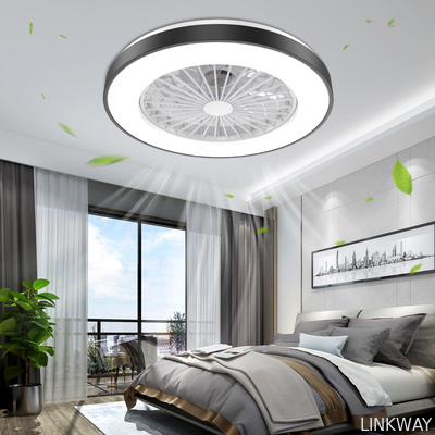 Manufacturer Low Noise 20 Inch LED Chandelier Ceiling Fan With LED Light And Remote Control