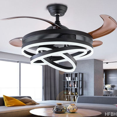 Factory Modern Bedroom Lighting Fixtures Invisible Ceiling Light With Fan And Remote Control