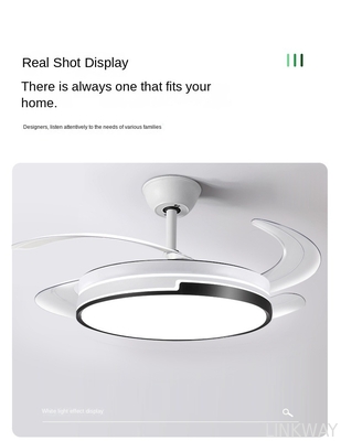 Wholesale factory Remote Control LED Ceiling Fan Lights , Modern LED Invisible Ceiling Fan With Light