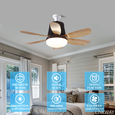 Manufacturer Moving Head Intelligent Home Decor 360 Degree Rotating Ceiling Fan With Dimmable LED Light