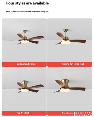 Wholesale factory 42/52 Inch 3/5 Straight Blades Wooden Leaf Ceiling Fan Remote Control