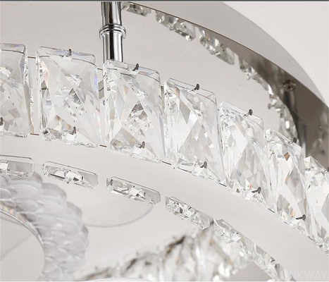 wholesale  Light Luxury Crystal Ceiling Fan Light Nordic Silent Concealed Ceiling Fan With Light