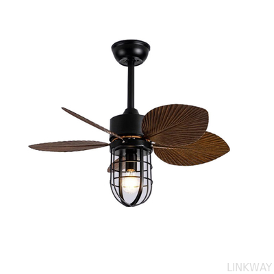 Wholesale factory Custom Dining Room Ceiling Fans Remote Control ABS Retro Smart Home Ceiling Fan Light