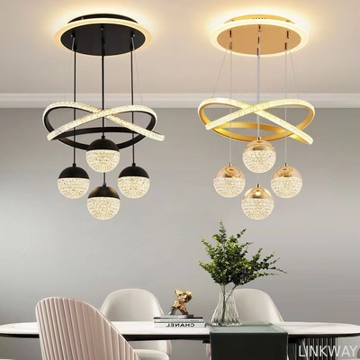 wholesale   Custom Crystal Ceiling Fan Light , Chandelier Ceiling Fan With Pendant Light