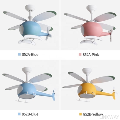 Manufactory Custom Helicopter Ceiling Fan Light , Airplane Ceiling Fan Remote Control For Kids Room