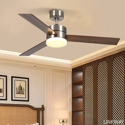 wholesale  Luxury Rosewood Ceiling Fan 42 Inch  , AC Motor Ceiling Fan Remote Control
