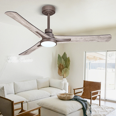 Wholesale factory Custom Adjustable Light Ceiling Fan , 3 Reversible Blade Ceiling Fan With Light And Remote