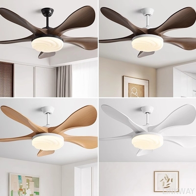 Manufacturer Cream Wind Wooden Blade 48 Inch Ceiling Fan With Light And Remote Control