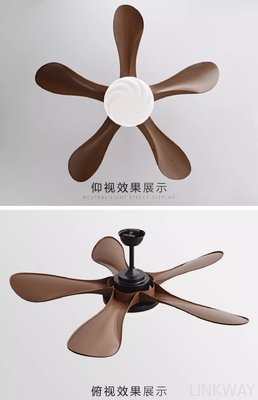 Manufacturer Cream Wind Wooden Blade 48 Inch Ceiling Fan With Light And Remote Control