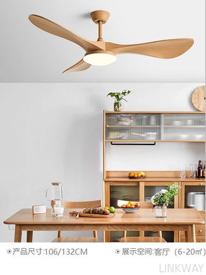 Wholesale factory American Retro Solid Wood 42 Inch 3 Blade Ceiling Fan With High Wind Power