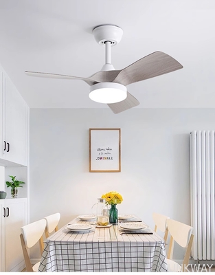 Manufacturer 32 Inch Simple Frequency Wooden Blade Ceiling Fan Conversion Nordic Home Fan Light
