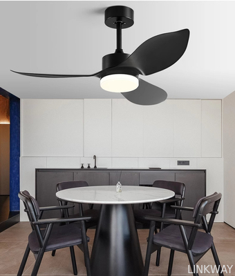 Manufacture High Quality ABS 3 Blade 48 Inch Frequency Conversion Led Ceiling Fan With Light Strap Remote Control