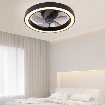 Wholesale  Modern Silent Fan Bedroom Fan Light Full Spectrum Eye Protection Invisible Living Room Study Room Dining Room Fan Light