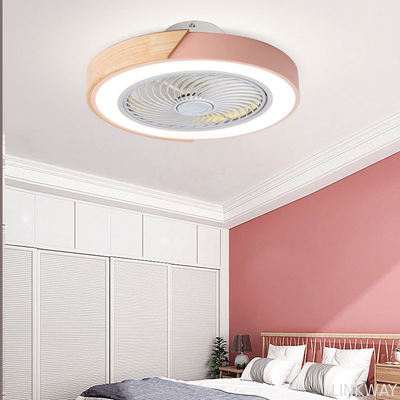Manufacturer Residential Dimmable Light Remote Control Acrylic Modern Led Wood Ceiling Fan
