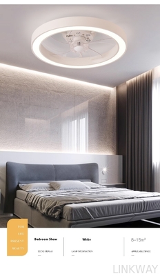 Factory 2025 New Lighting Japanese Standard Cross-Border Fan Light LED Ceiling Fan Integrated Bedroom Dining Room ABS Lamp