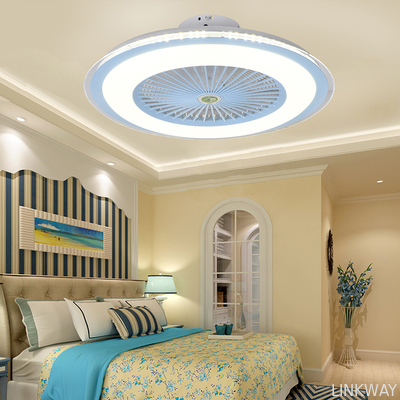 Wholesale factory Fashionable Modern Remote Control Deluxe Led Ceiling Strip Hanging Light with Fan