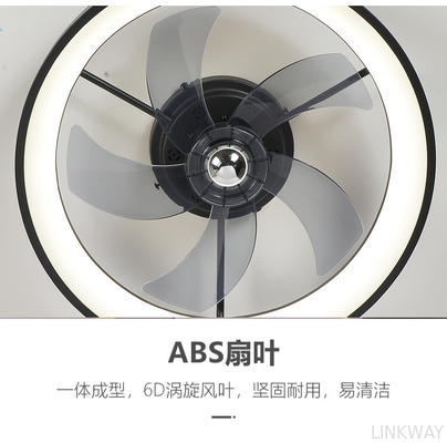 Wholesale factory App Control 6 Speed Smart Ceiling Fan Light with Remote Control ABS 3 Blades Silent LED Fan Lamp for Bedroom Living Room