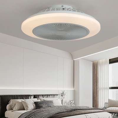 Factory Modern Design LED Ceiling Light with Remote Control Fan E27 for Luxury Indoor Decor in Bedroom Hotel ABS Lamp Body Living Room