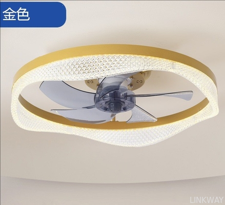 Wholesale    Bedroom Ceiling Fan Light LED 60W Variable Frequency Dimmable Restaurant Mute Invisible Ceiling Fan With Lighting
