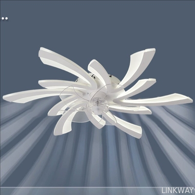 wholesale  Morden Light Luxury Living Room Ceiling Fan Lamp Bedroom Ceiling Fan Light High End Electric Fan Integrated Lamp