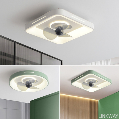 Wholesale    Nordic Simple Smart LED Ceiling Fan Ultra-Thin Modern Design for Bedroom Dining Room Remote Control Iron for Home Use