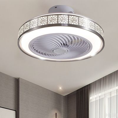 Modern Chinese-Style LED Ceiling Fan Lamp Cross-Border Exclusive for Living Dining Room Integrated LED Ceiling Fan