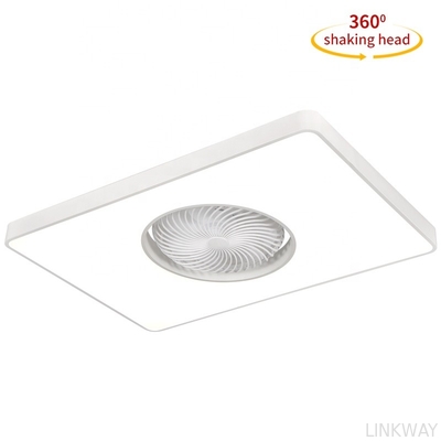 Wholesale factory 90cm Rectangle Modern LED Ceiling Fan Remote Control Bladeless Flush Mount for Living Room Bedroom Children's Invisible