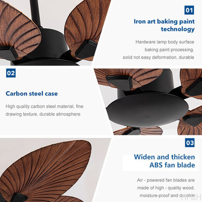 wholesale, manufacturer, factory  Vintage Style Black White Living Room Bedroom Decorative 5 ABS Blades Modern Remote Control Ceiling Fan