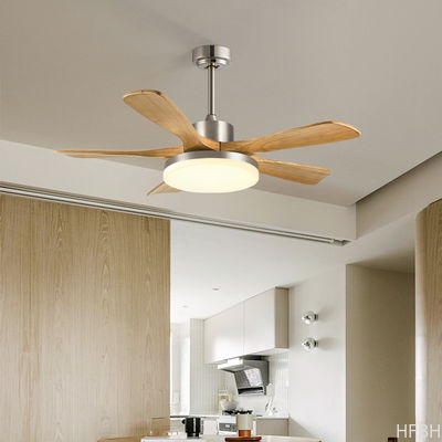 wholesale, manufacturer, factory，batch,tailered, customized     56-Inch Modern Ceiling Fan With Light 5 Blades Black / White For Living Room Remote Control Iron Body DC Motor