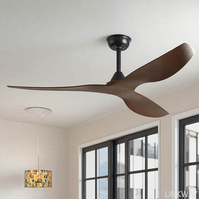 Wholesale  52-Inch Modern Aesthetic Reversible Airflow Ceiling Fan 6-Speed Adjustable Inverter DC Motor Energy-Saving AC Remote-Controlled