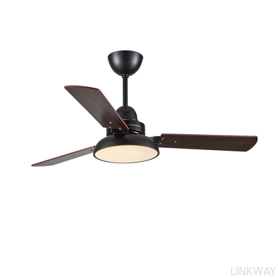 Wholesale Factory 48'' Wood Blade Black White Green Grey Body Fan with Light