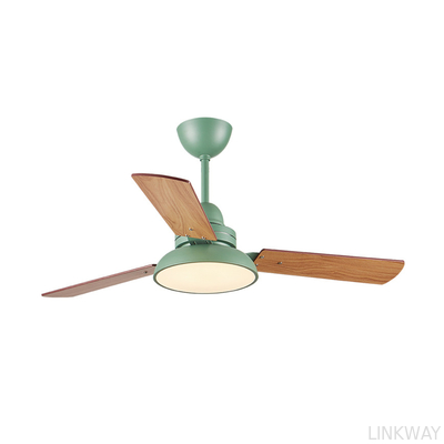 Wholesale Factory 48'' Wood Blade Black White Green Grey Body Fan with Light