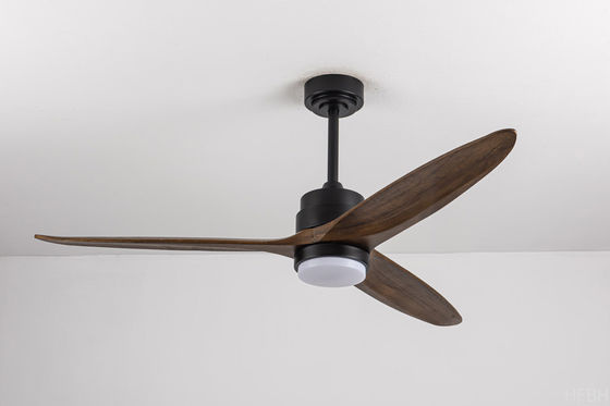 Energy-Efficient Long-Lasting: 52-Inch Solid Wood Ceiling Fan with LED Lighting and Brushless DC Motor