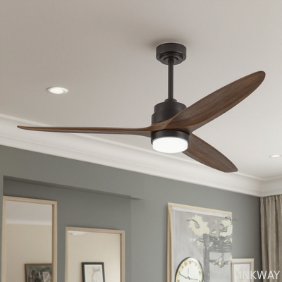 Wholesale，factory，manufacturer      Energy-Efficient Long-Lasting: 52-Inch Solid Wood Ceiling Fan with LED Lighting and Brushless DC Motor
