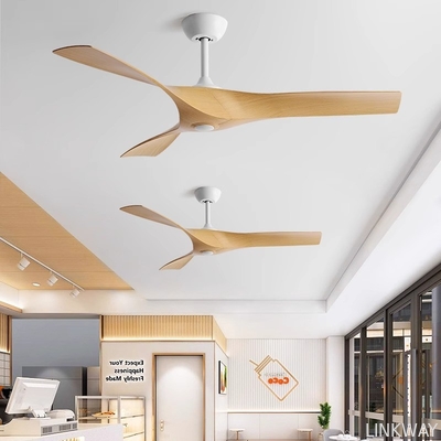 Wholesale Factory Large Modern Retro Industrial Ceiling Fan for Dining Living Room Variable Frequency Mute Remote Control Non-Light LED Plastic